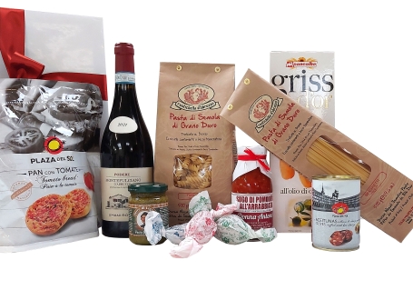 Italian gift package with a delicious Italian wine