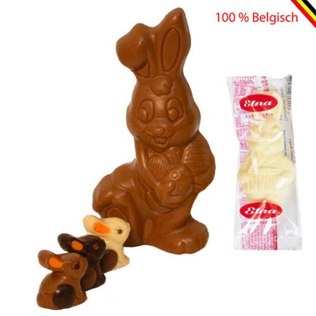 Paaspakket met Belgische chocolade en paaspralines