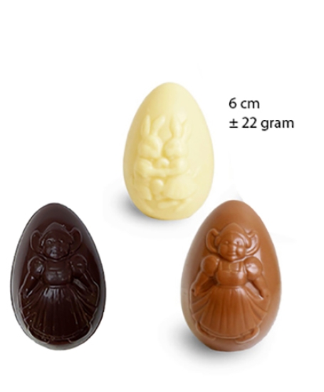 Paasmanden, geschenkmand met paaschocolade