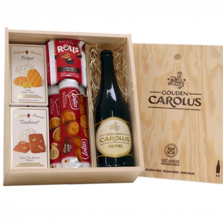 Belgian connoisseur package with Belgian triple and Belgian biscuits
