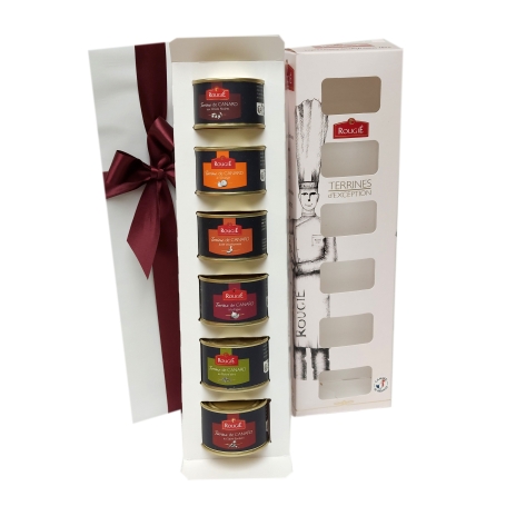 Gift set with 6 delicious terrines from Rougié