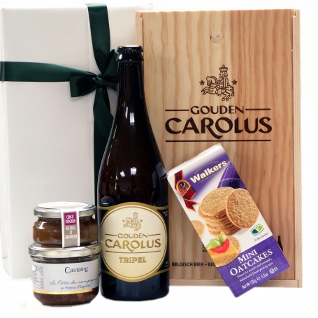 Aperitif gift with Belgian Tripel and French delicacies