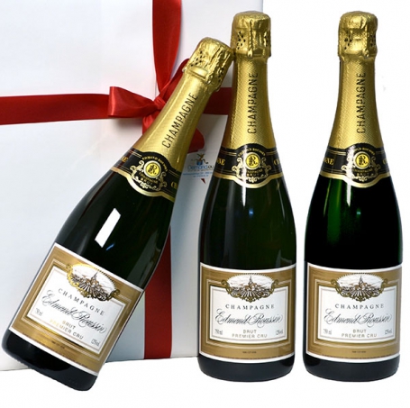 Trio Champagne Edmond Roussin als geschenk