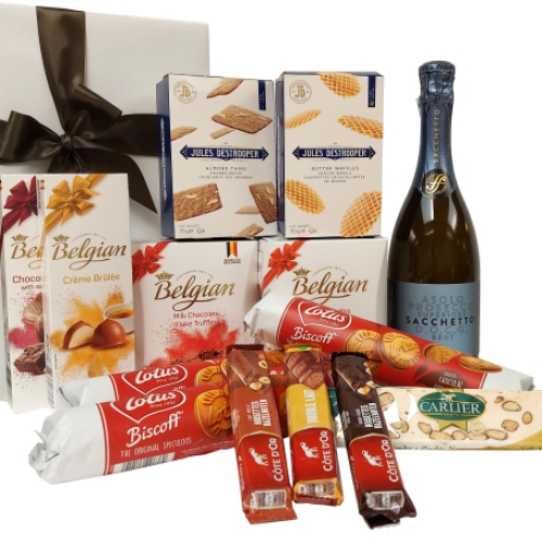 Belgisch geschenk als relatiegeschenk met Prosecco