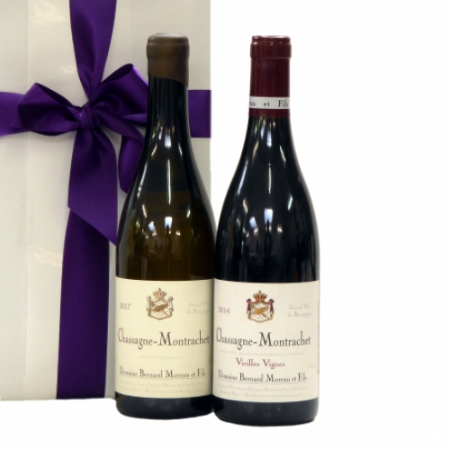 Twee Franse Bourgogne wijnen als geschenk verpakt