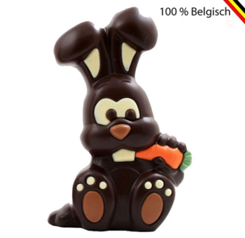 gekleurde paashaas Callebaut chocolade